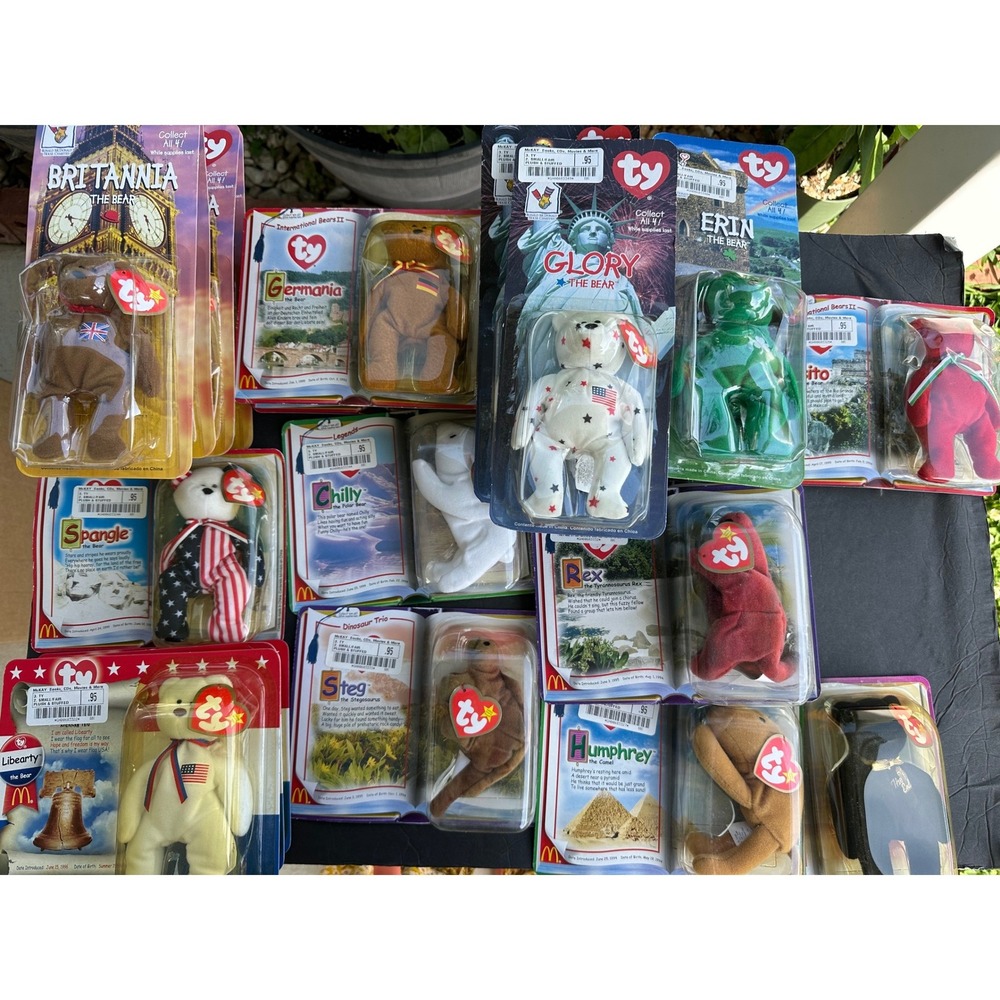 Ty Teenie Beanie Babies McDonalds Lot 21 Vintage 1990s 2000s‎ Sealed Collection